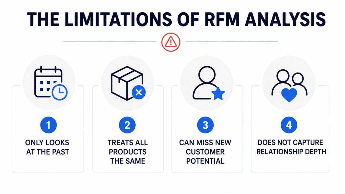 Limitations of RFM analysis